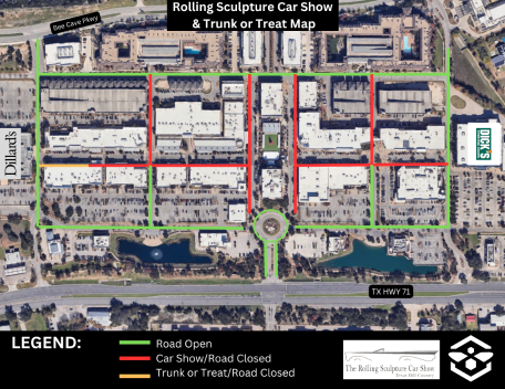 Rolling Sculpture Car Show & Trunk or Treat Map 2024 - 1